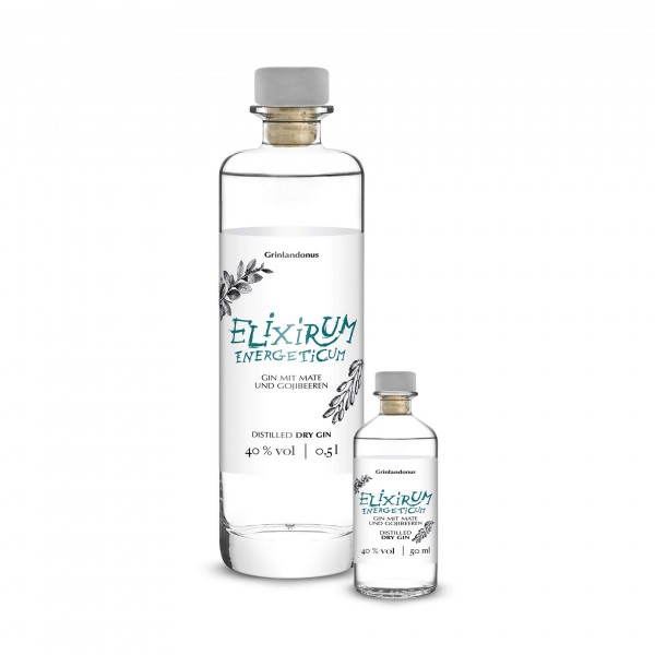 ELIXIRUM Energeticum - Distilled Dry Gin mit Mate und Gojibeeren