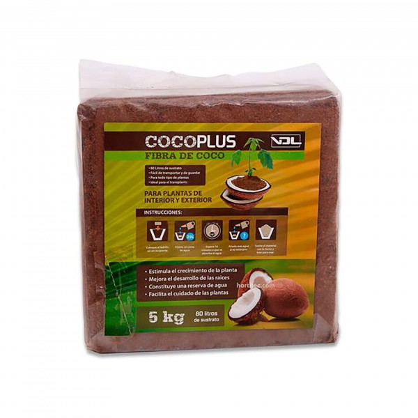 Cocoplus Kokosnuss-Faser, gepresst, getrocknet - 5 kg